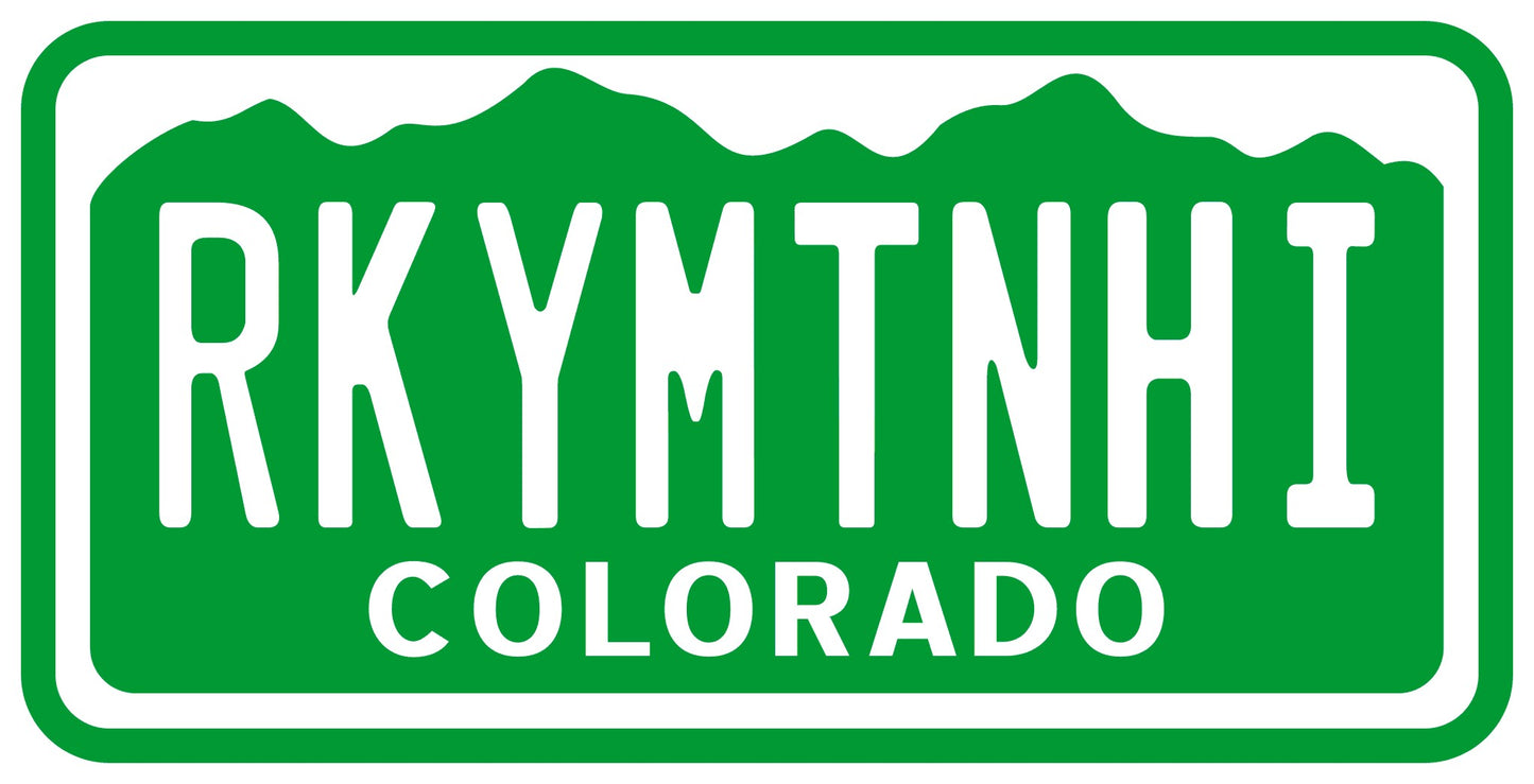 Colorado License Plate Rocky Mountain High Vinyl Sticker Decal - CO I love colorado john denver stickers