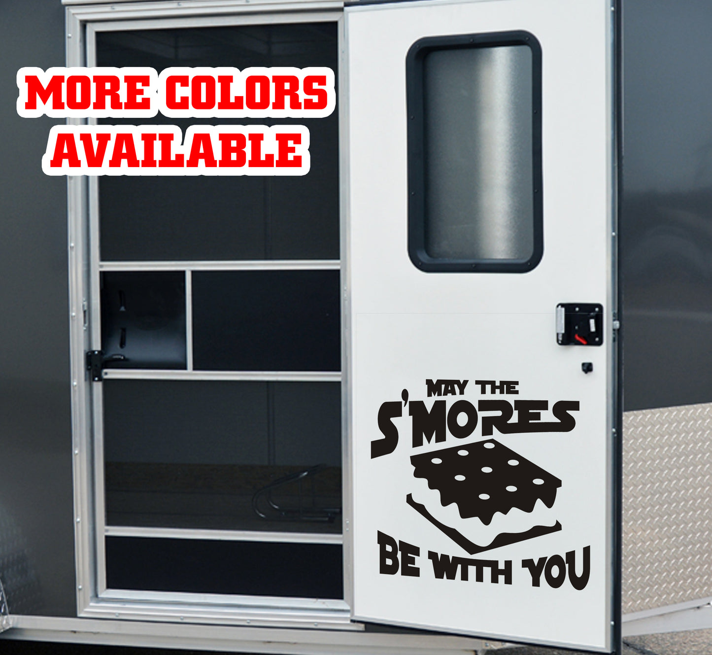 May the Smores be with you RV slide out large vinyl Decal Graphic kit funny camping S'mores