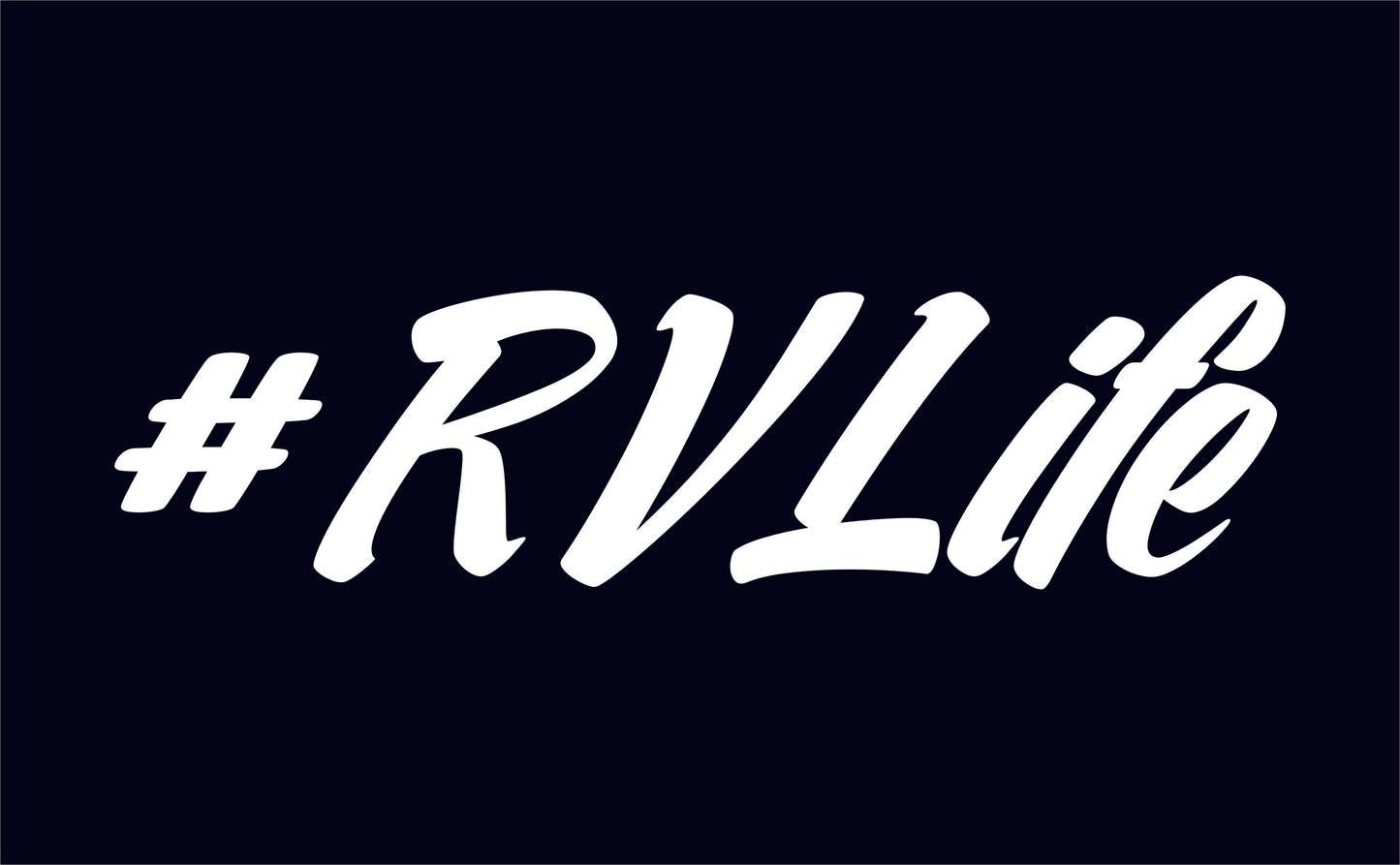 RV Life Vinyl Sticker Decal - #rvlife rving camping rv lifestyle