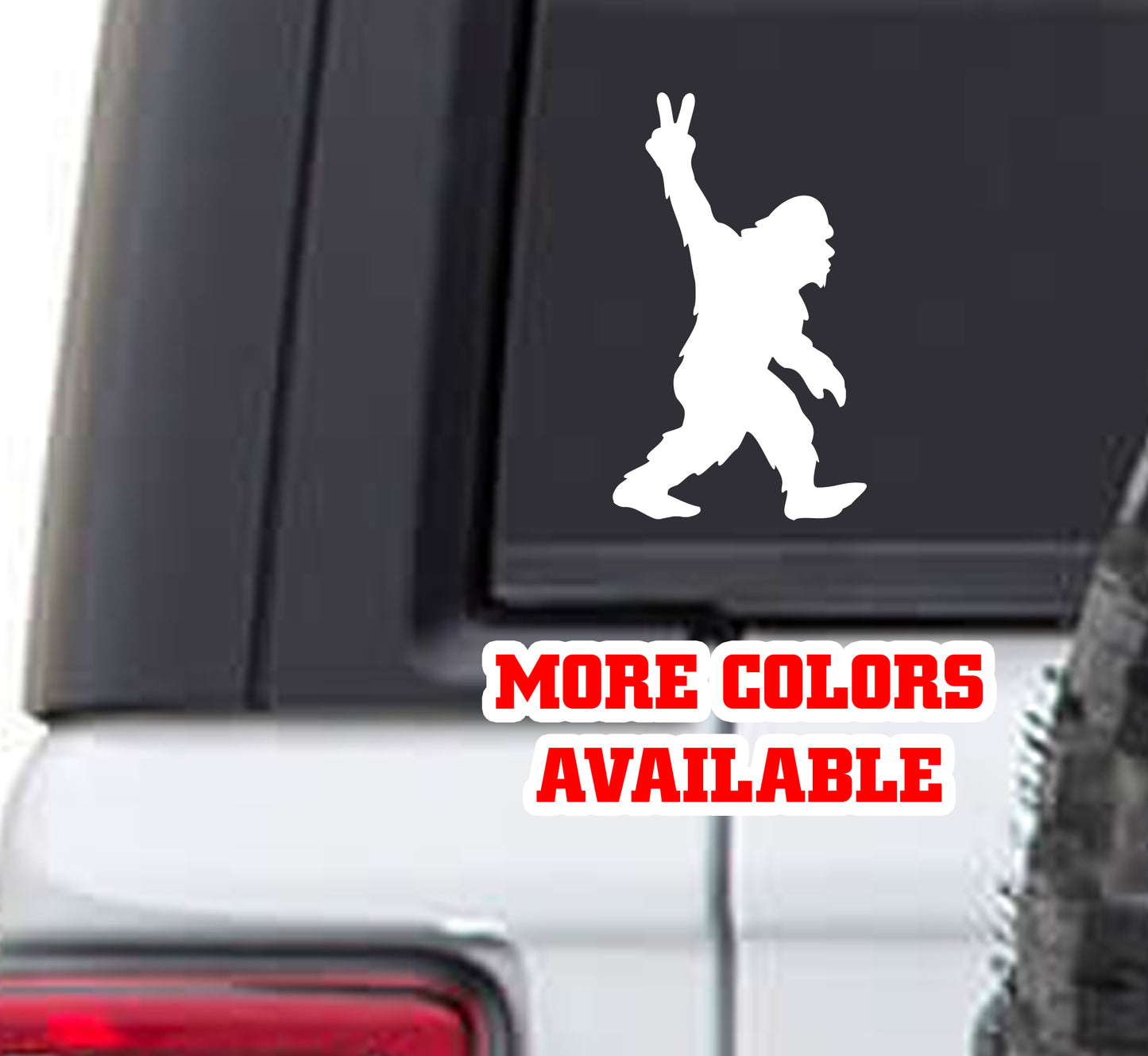 Bigfoot Yeti Vinyl Sticker Decal - bigfoot big foot sasquatch peace big foot