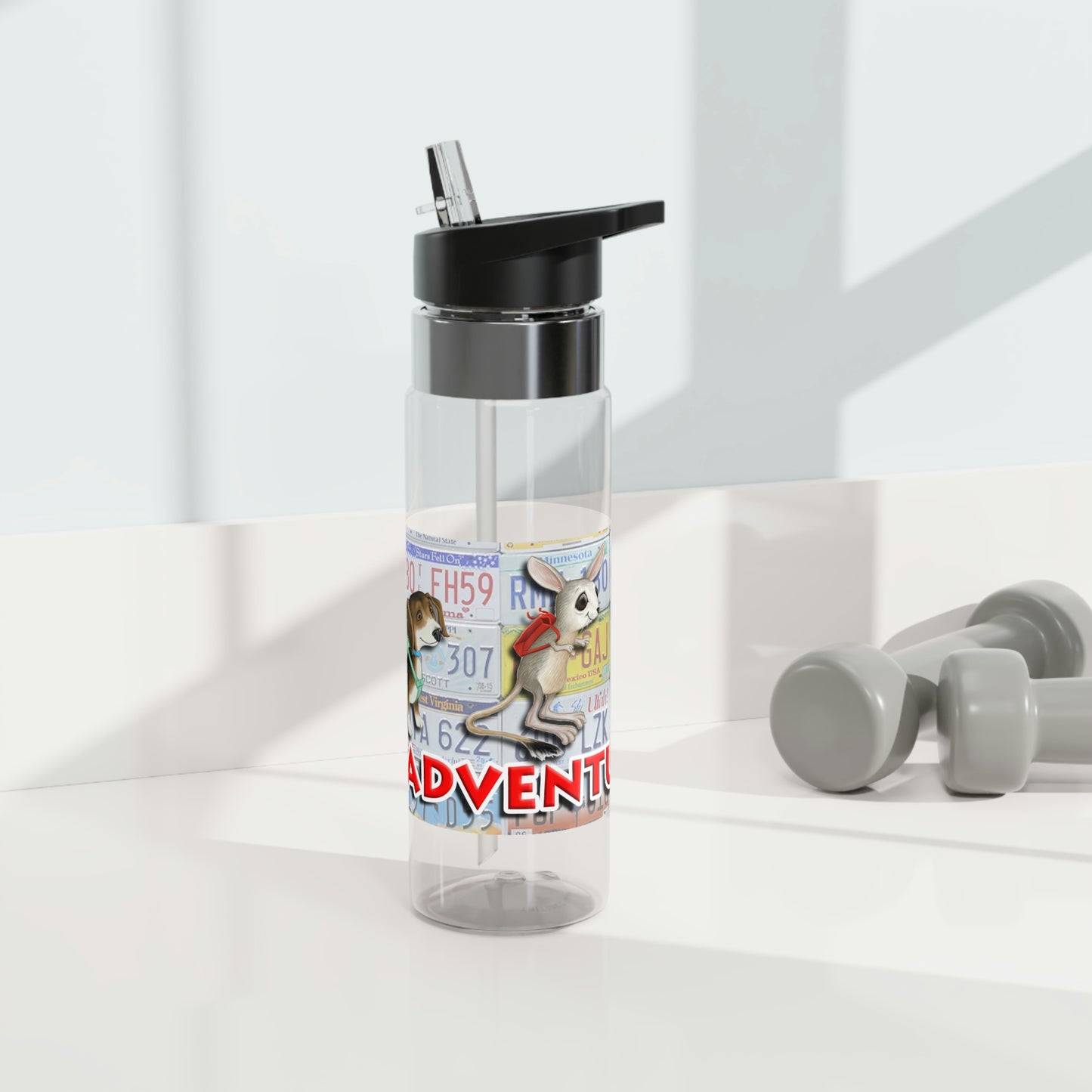 Scamper and Friends 20oz Sport Bottle "The States V1"