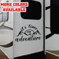 It's time for an Adventure camping Vinyl Sticker Decal Graphic | RV Slide Decal RV Door Decal Travel Trailer Camper