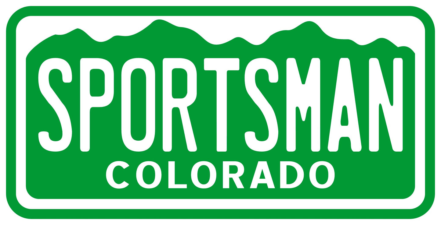 Colorado License Plate Sportsman Vinyl Sticker Decal - CO I love colorado deer elk hunting hunter fishing fly fishing fisherman stickers