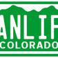 Colorado License Plate Van Life Vinyl Sticker Decal - CO I love colorado camping glamper vanlife #vanlife van dwelling stickers