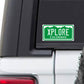 Colorado License Plate Xplore Vinyl Sticker Decal - CO I love colorado camping explore adventure adventurer hiking