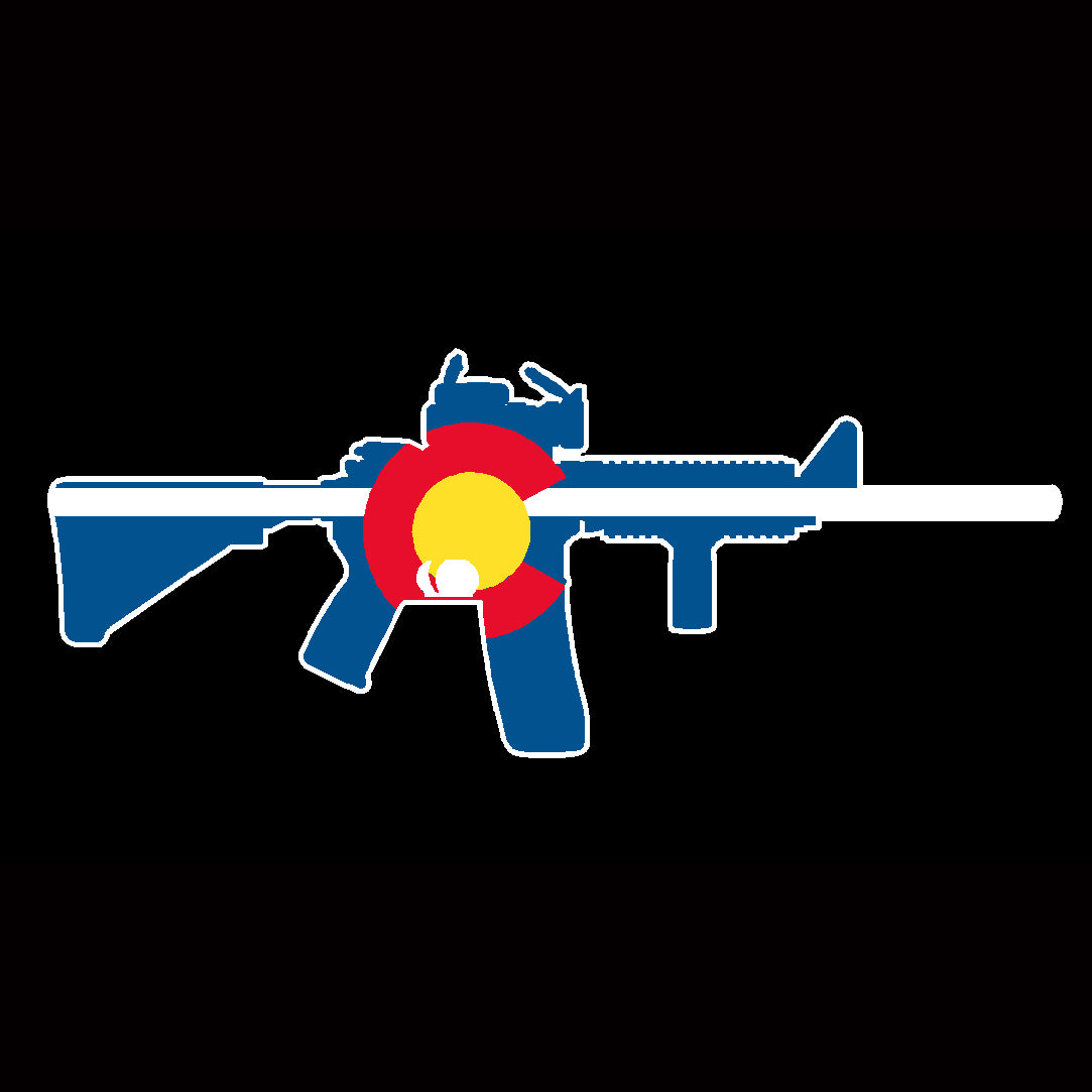 Colorado State Flag AR15 AR-15 vinyl Sticker Decal
