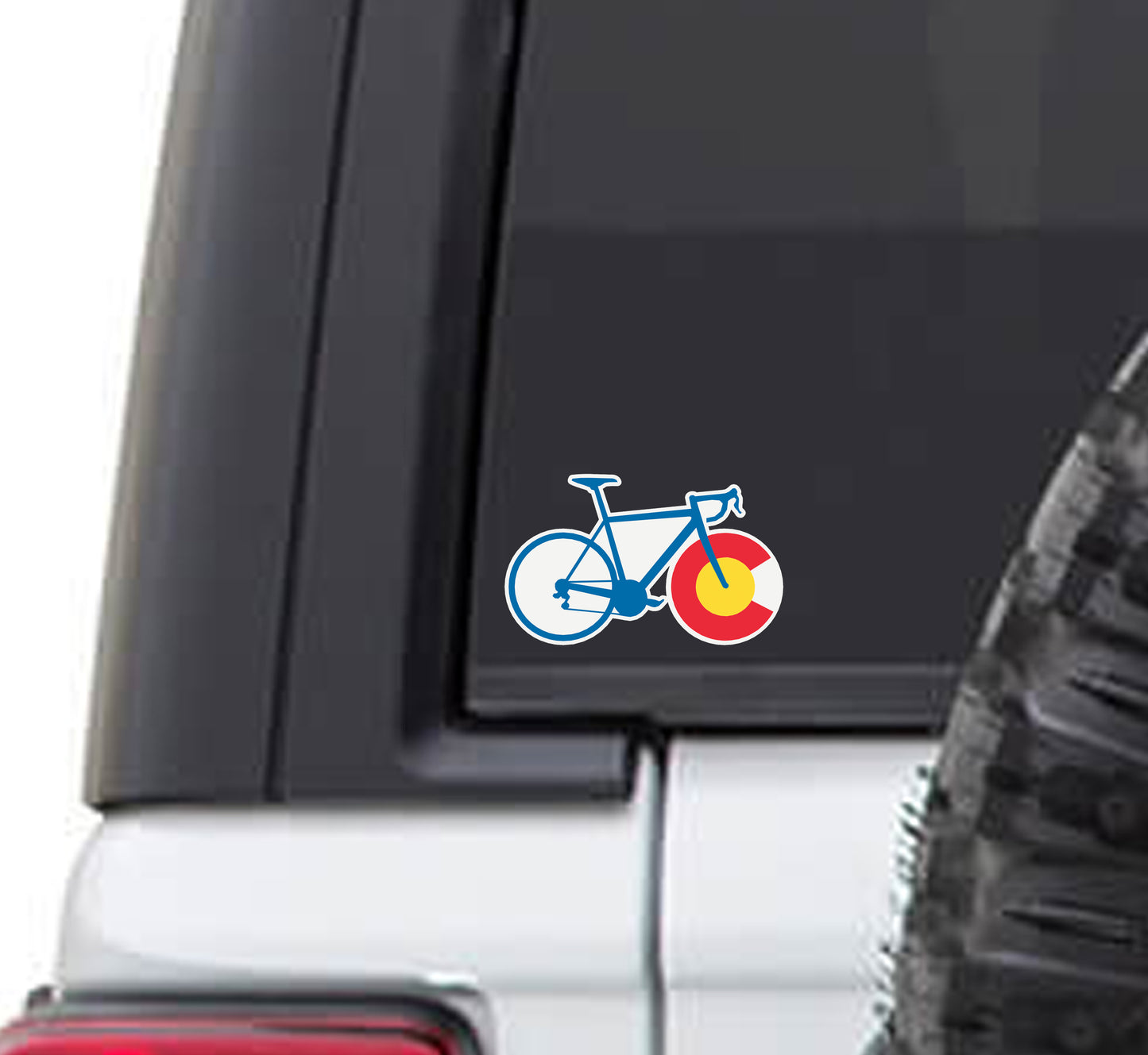 Colorado State Flag Cycling Vinyl Sticker Decal