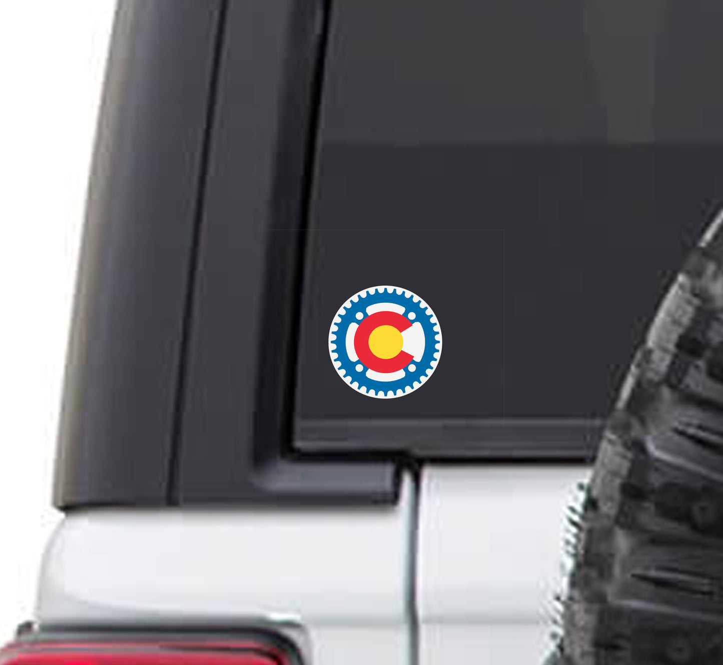 Colorado State Flag Cycling Gear Vinyl Sticker Decal