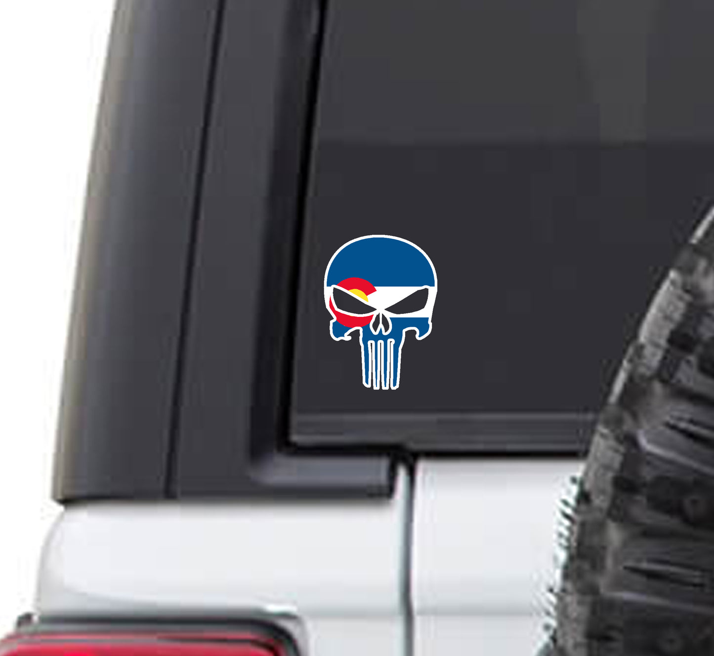 Colorado State Flag THE PUNISHER Sticker Decal