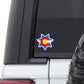 Colorado State Flag 7 Star Sheriff's Badge Vinyl Sticker Decal