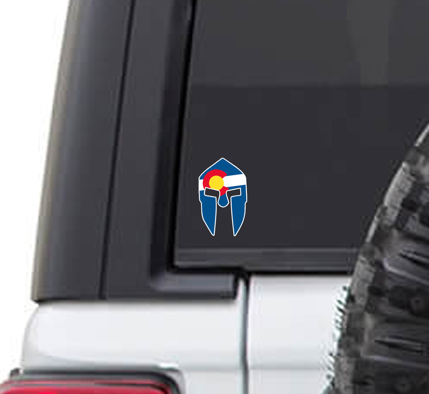 Colorado State Flag Spartan Sticker Decal