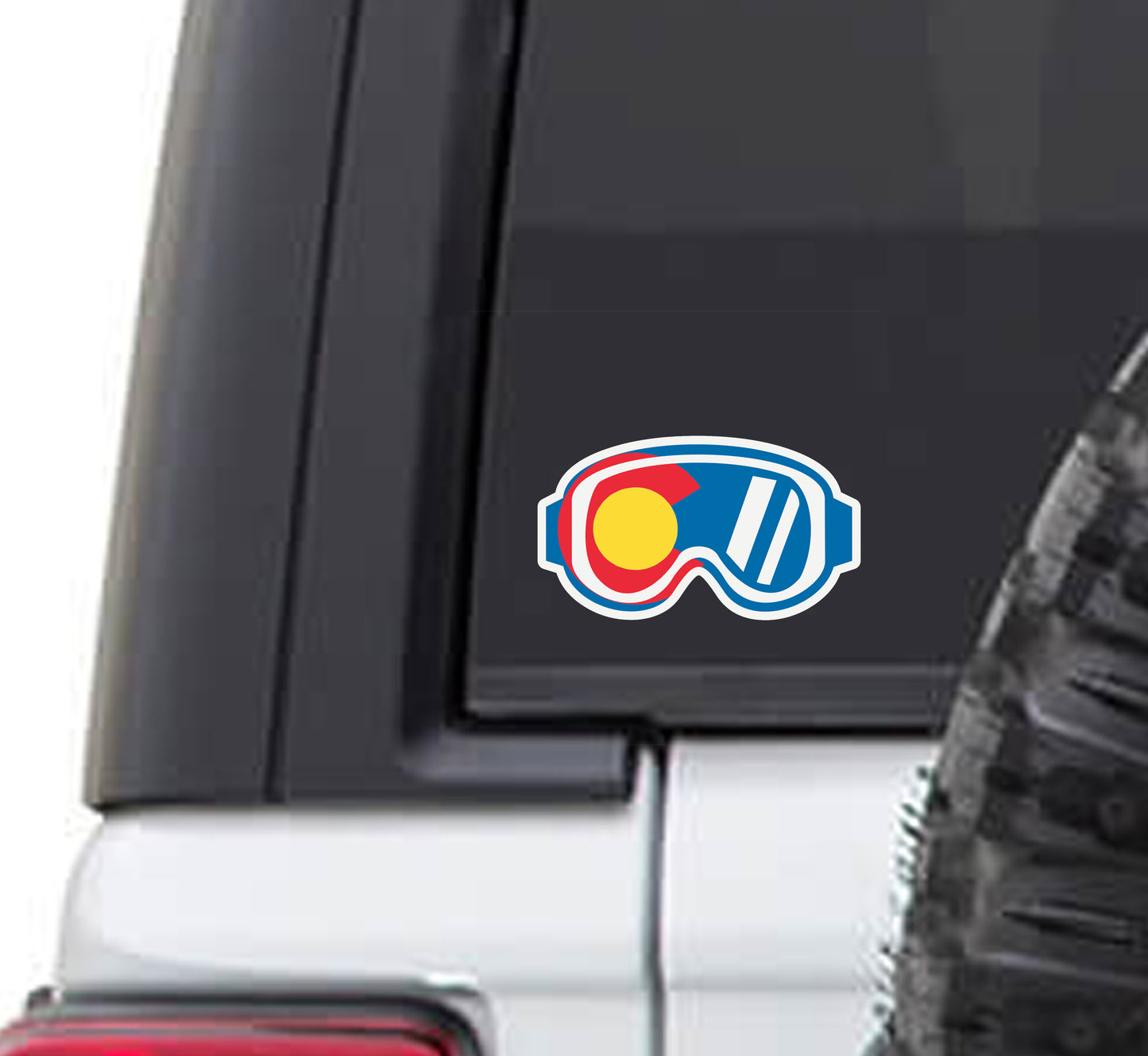 Colorado State Flag Goggles Vinyl Sticker Decal