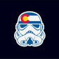 Colorado State Flag Star Wars Stormtrooper Vinyl Sticker Decal