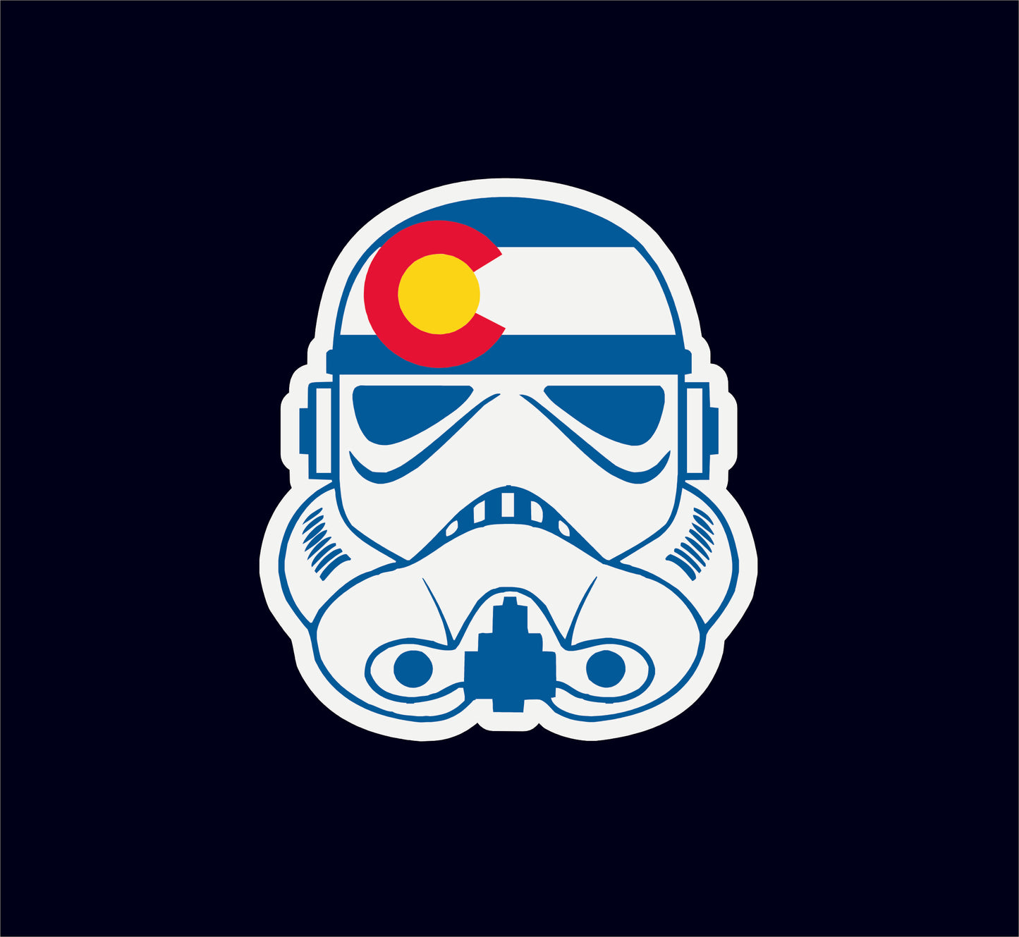 Colorado State Flag Star Wars Stormtrooper Vinyl Sticker Decal