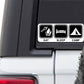 Eat Sleep Camp Vinyl Sticker Decal | Camping RV
