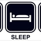 Eat Sleep Camp Vinyl Sticker Decal | Camping RV