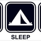 Eat Sleep Fish Vinyl Sticker Decal | Fishing Boating