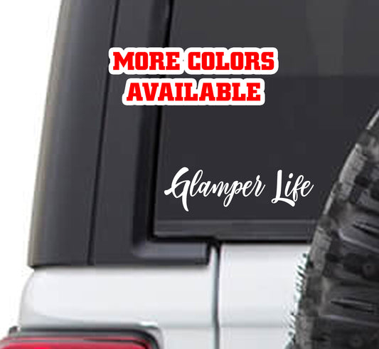 Glamper Life Vinyl Sticker Decal | glamperlife #rvlife rving camping