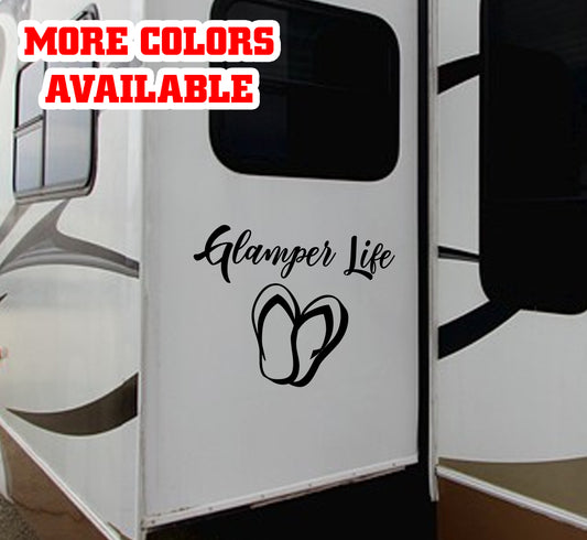 Glamper Life RV Door or Slide Vinyl Sticker Decal Graphic | #glamperlife