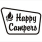 Happy Campers National Forest Vinyl Sticker Decal Graphic | RV Slide Decal RV Door Decal Travel Trailer Camper 5th wheel stickers