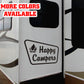 Happy Campers National Forest Vinyl Sticker Decal Graphic | RV Slide Decal RV Door Decal Travel Trailer Camper 5th wheel stickers