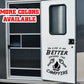 Life is Better around the campfire Vinyl Sticker Decal Graphic | RV Slide Decal RV Door Decal Travel Trailer Camper