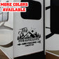 The mountains are calling I must go camping Vinyl Sticker Decal Graphic | RV Slide Decal RV Door Decal Travel Trailer Camper Truck