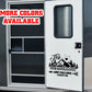 The mountains are calling I must go camping Vinyl Sticker Decal Graphic | RV Slide Decal RV Door Decal Travel Trailer Camper Truck