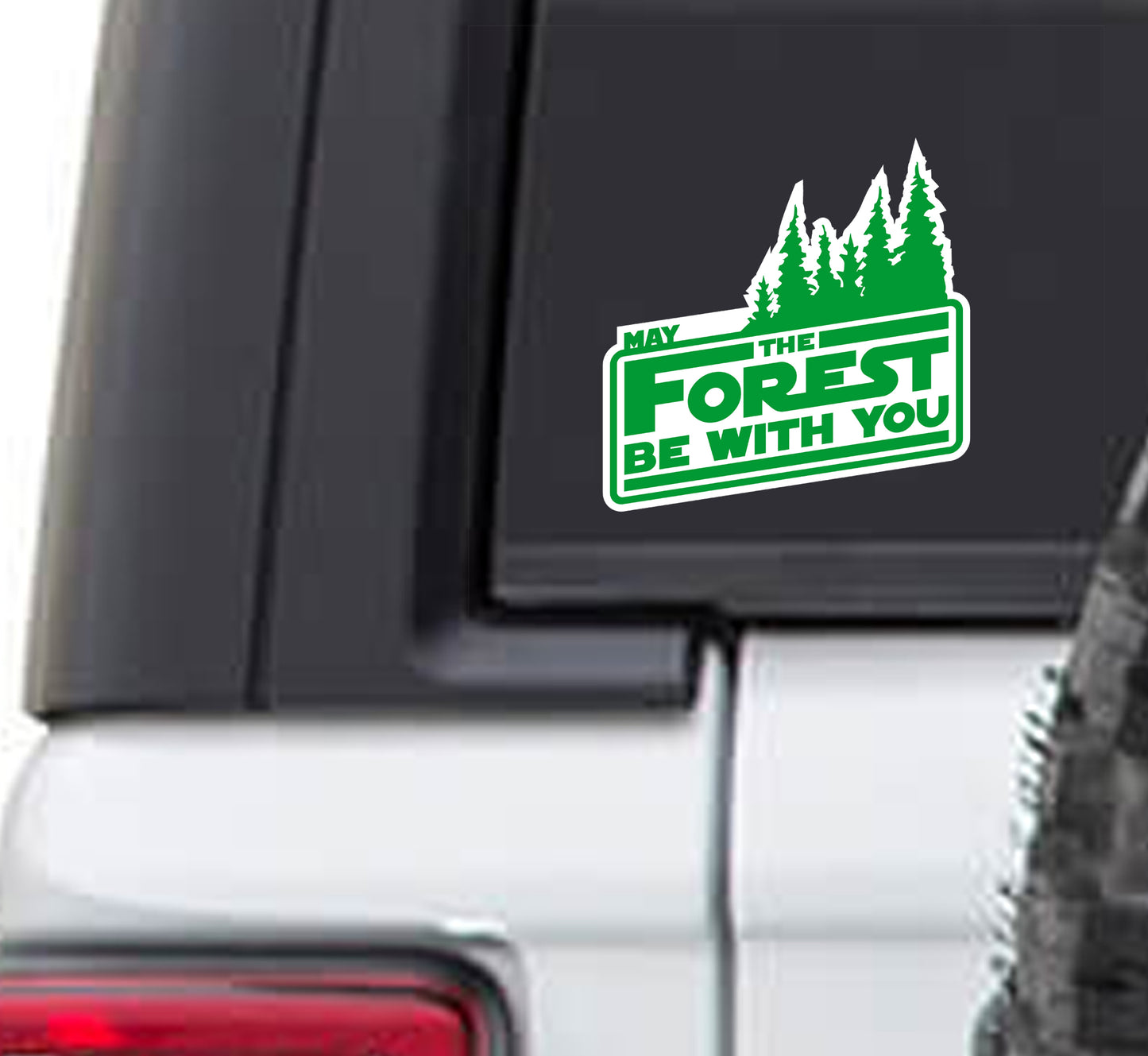 May The Forest Be With You Vinyl Sticker Decal - Camping RV Funny Star Wars Stickers May the Force Be With You hiking outdoors Tent