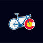 Colorado State Flag Cycling Vinyl Sticker Decal