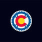 Colorado State Flag Cycling Gear Vinyl Sticker Decal