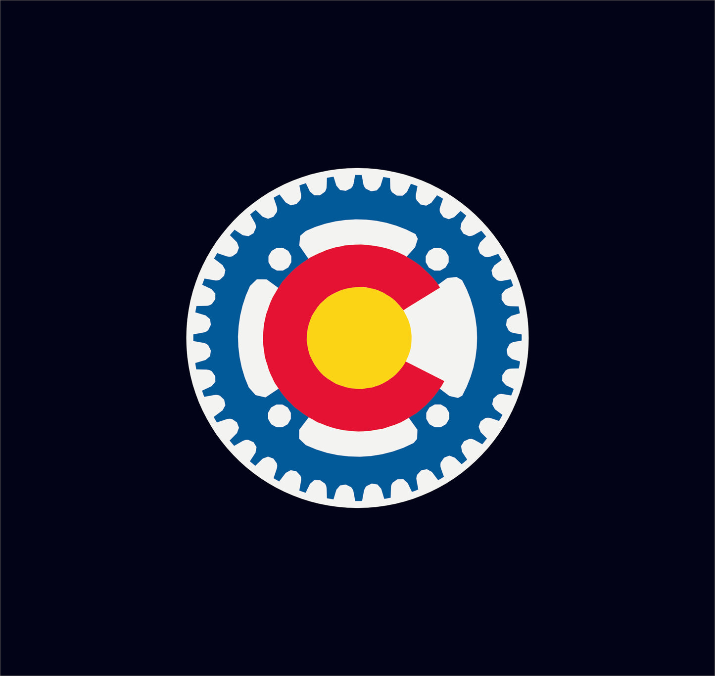 Colorado State Flag Cycling Gear Vinyl Sticker Decal