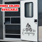 I'd rather be camping Vinyl Sticker Decal Graphic | RV Slide Decal RV Door Decal Travel Trailer Camper Truck