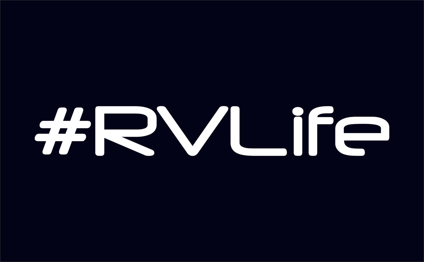 #rvlife RV Life Vinyl Sticker Decal | rving camping rv lifestyle