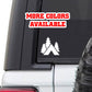 Tent Camping RV Vinyl Sticker Decal