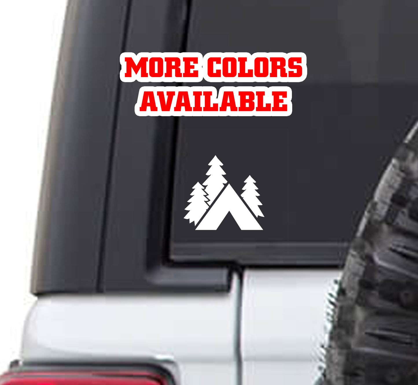 Tent Camping RV Vinyl Sticker Decal