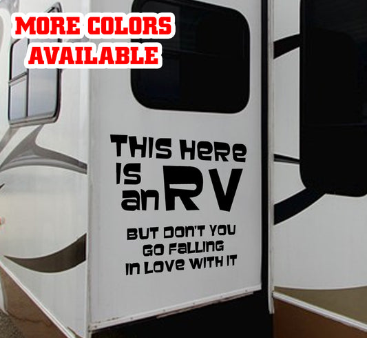 Cousin Eddie Funny RV Vinyl Sticker Decal Graphic | RV Slide Decal RV Door Decal Travel Trailer Camper 5th wheel stickers
