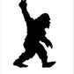 Bigfoot Yeti Vinyl Sticker Decal - bigfoot big foot sasquatch peace big foot