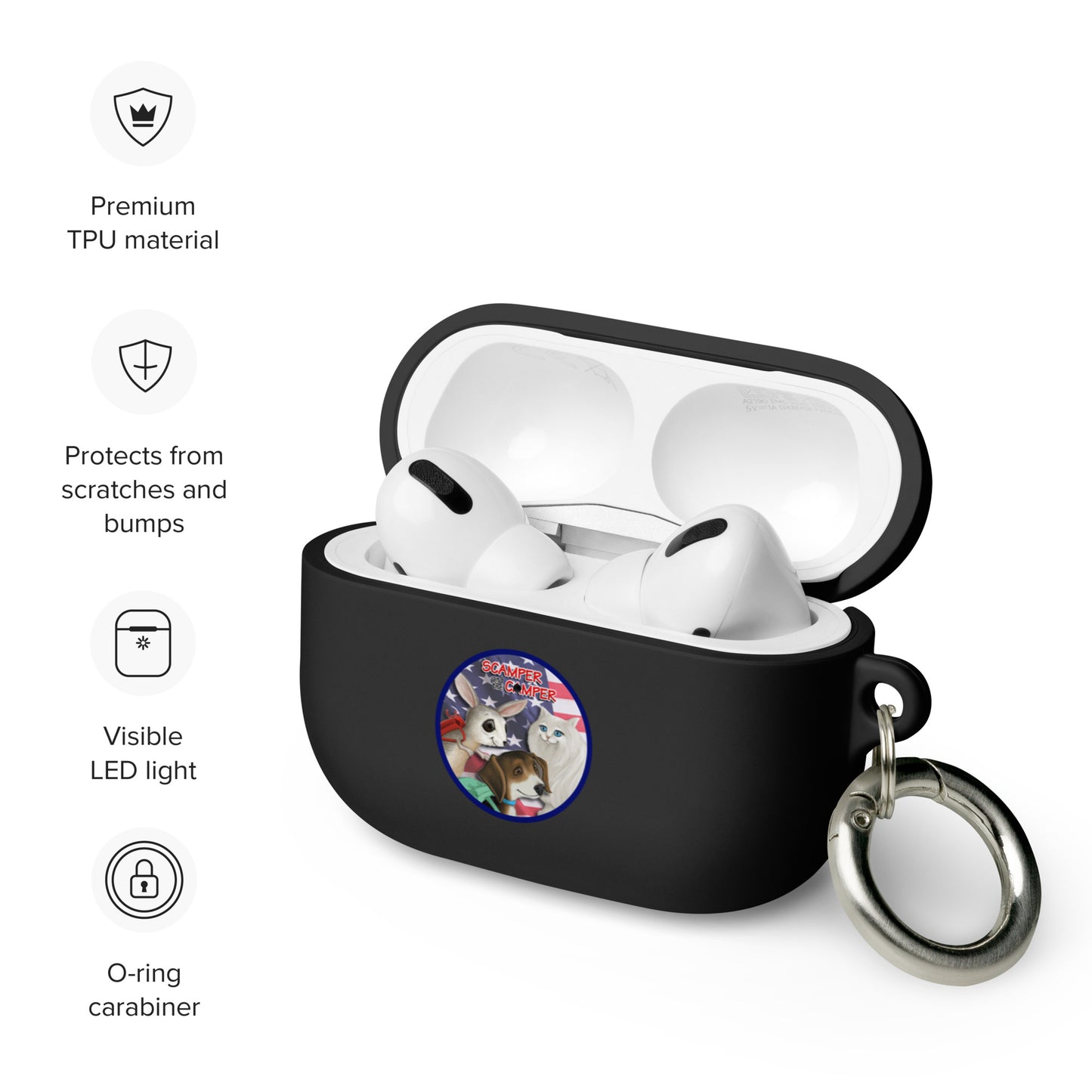 Scamper and the Camper Flag AirPods case