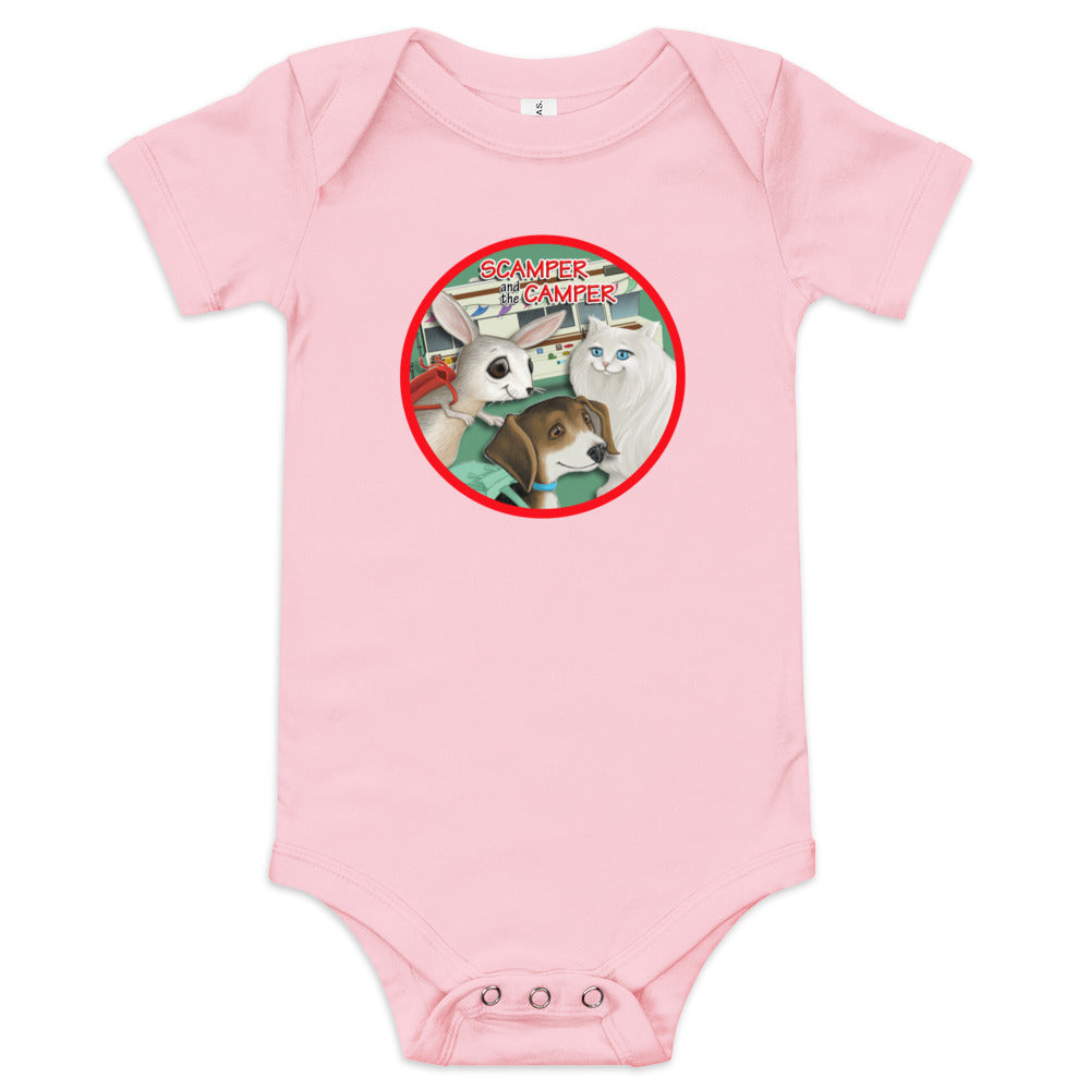 Scamper and the Camper RV Baby short sleeve one piece