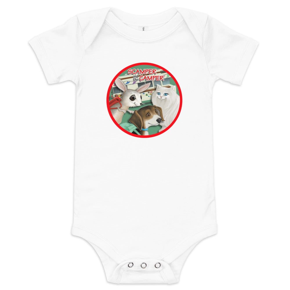 Scamper and the Camper RV Baby short sleeve one piece