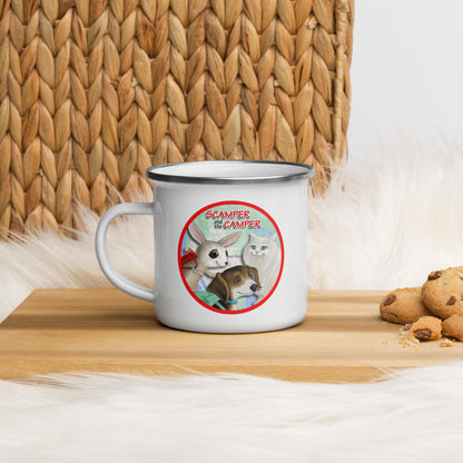Scamper and the Camper Map Enamel Mug