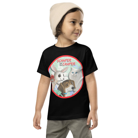 Scamper and the Camper Toddler Map Tee
