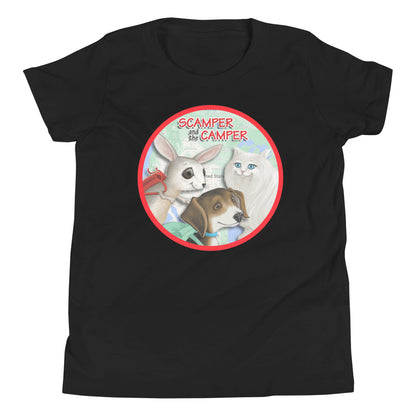 Scamper and the Camper Youth Map Tee